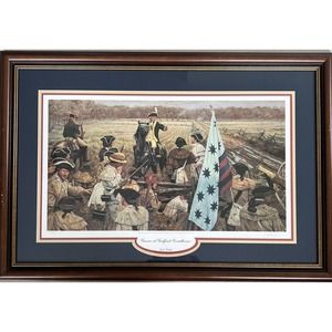 Dale Gallon FRAMED print. Greene at Guilford Courthouse. SIGNED